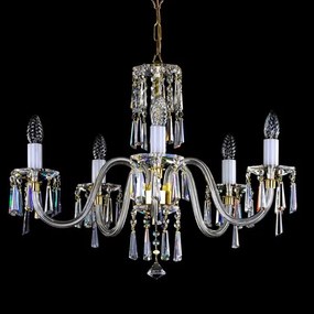 Candelabru Cristal Bohemia Exclusive 5 brate, diam. 65cm Ingeborg V. CE