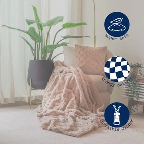 Pernă decorativă din micropluș/cocolino 45x45 cm Rava – Tiseco Home Studio