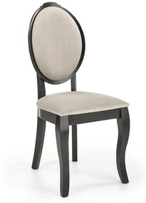 Scaun Velo tapitat bej/negru - H96