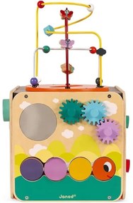 Janod - Cub interactiv cu labirint MULTI ACTIVITY