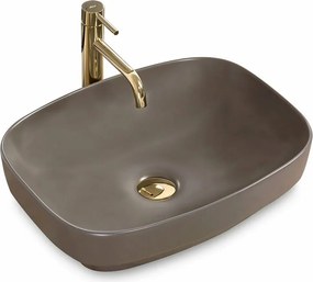 Lavoar gri mat pe blat Rea Gizel 51 cm