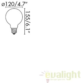 Bec LED E27 G120 19W LED 2700K 17478