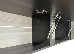 Unitate de bucătărie universală colţ, 300x220, grafit, LAFT
