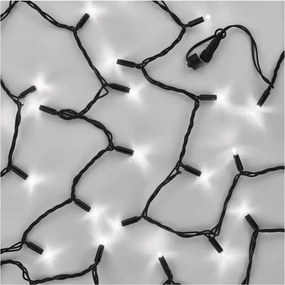 Instalație luminoasă conectabilă 100xLED/10m IP44 alb rece negru
