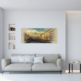Tablou - Râul Moyka, Sankt Petersburg, Rusia (120x50 cm)