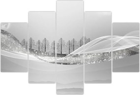 Tablou - Peisaj argintiu (150x105 cm)
