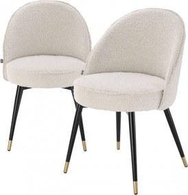 Set de 2 scaune elegante design LUX Cooper, crem 113988 HZ