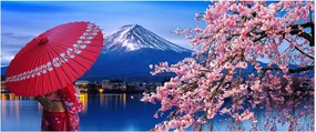 Tablou - cu privire la munte - Japonia (120x50 cm)