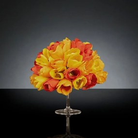 Aranjament floral mic decor festiv design LUX STAND MIX TULIP