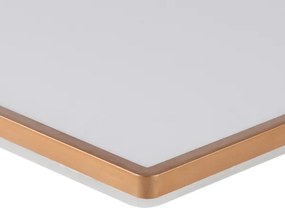 Brilagi - Plafonieră LED ultra-subțire pentru baie, 18W, 230V, 30x30 cm, roz auriu, IP54