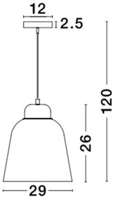 Lustra / Pendul design modern 29cm Victoria NVL-9104263