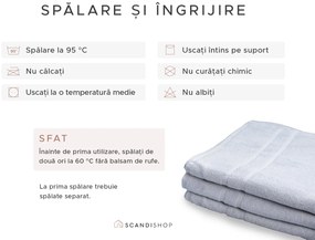 Prosop de corp Deluxe 100x200 cm alb, 100% bumbac