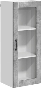 vidaXL Dulap de bucătărie Gri din beton 40 x 31 x 100 cm Lemn compozit