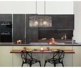 Lustră pe cablu Globo 15698H3 GORLEY 2xE27/60W/230V negru