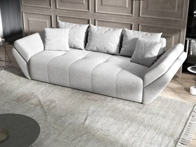 Canapea extensibilă dumonde cu ladă de depozitare si sezut confortabil din spuma high-density, Berlin Euphoria Dove 250x100 cm