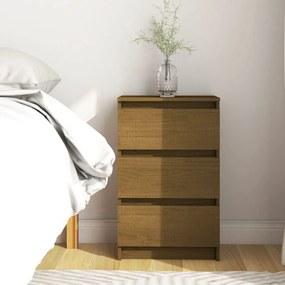 808089 vidaXL Noptieră, maro miere, 40x29,5x64 cm, lemn masiv de pin