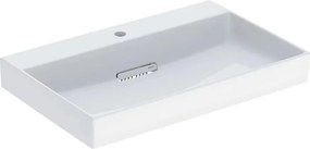 Lavoar pe mobilier Geberit One cu scurgere speciala 75 cm alb cu orificiu baterie