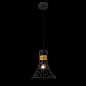 Pendul modern metalic negru-auriu diam. 22cm PURRA 54814H GL