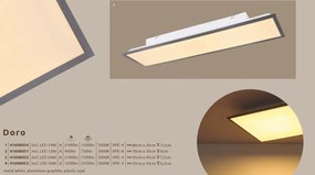 Plafoniera LED design tehnic DORO 416080D2 GL
