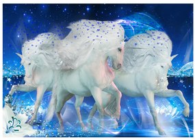Fototapet - Unicorni de basm (albastru)