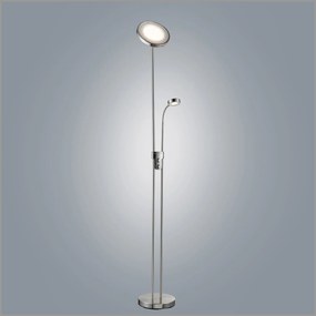BKLICHT LED Lampadar LUAN argintiu 25/180 cm