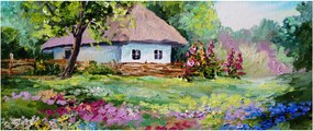 Tablou - Cabană (120x50 cm)