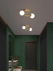 Lustra Zelma, 2 globuri, Auriu