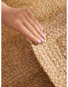 Covor tip traversă în culoare naturală reversibil, țesut manual din iută 80x200 cm Sharmila Natural Brown – Hanse Home