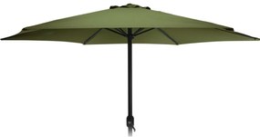 Umbrela de gradina cu manivela si inclinare stalp aluminiu 270 cm Verde inchis