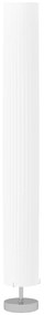 HOMCOM Lampă lampadaire coloană pe picior modernă lumină tamizată 40 W 14L x 14l x 120H cm oțel inoxidabil alb | Aosom Romania