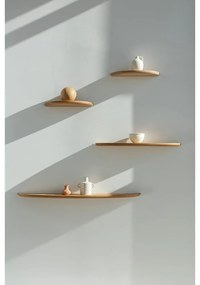 Raft din lemn de stejar 70 cm Mu – Gazzda