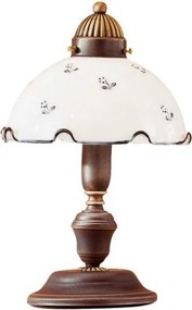 Abajur universal de rezervă din sticlă NONNA E27 d. 20 cm alb/albastru