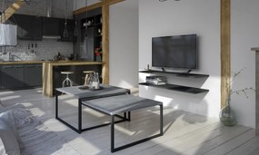 Set 2 buc. măsuțe de cafea Nivessa (beton). 1025397