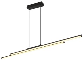 Lustră LED pe cablu Globo 67342-24H KIRINA LED/24W/230V 3000K negru