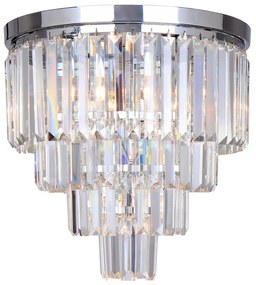 Plafonieră de cristal Brilagi MOZART 5xE14/40W/230V crom lucios