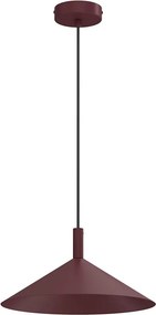 Lustră pe cablu ANEGA, 1x soclu GX53, 15 W, 230 V, diametru 30 cm, burgund