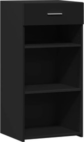 vidaXL Dulap, negru, 45x42,5x93 cm, lemn prelucrat