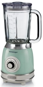 Blender Ariete VINTAGE 2.0 0583/04, 1000W, 1.5 L, 4 lame, 4 viteze + pulse, Zdrobire gheata, Verde