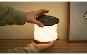 Decorațiune luminoasă neagră cu USB ø 12 cm Twist Hexagon – Gingko
