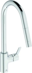 Baterie bucatarie cu dus extactibil Ideal Standard Gusto 235 crom lucios 1 tip de jet