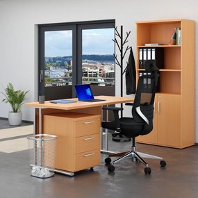 Set mobilier birou Visio 2, 140 cm, fag