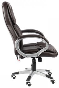 Scaun directorial cu Masaj, ergonomic, piele ecologică, SIB 829M, Maro Inchis