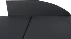 Canapea extensibilă, material textil gri-negru, stânga, LAUREL