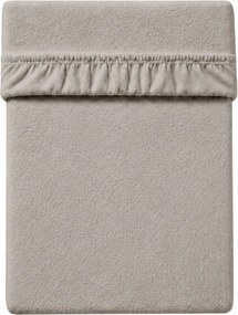 Cearșaf din fleece cu elastic MOLTON gri deschis 180 x 200 cm
