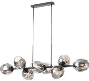 Abajur de rezervă pentru lampă, lustră Redo PIERCE d. 15 cm negru/fumuriu