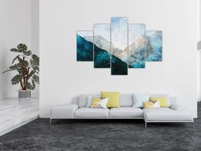 Tablou - Munte desenat (150x105 cm)