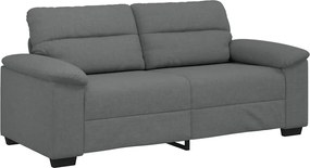 vidaXL Canapea cu 2 locuri, țesătură gri închis, 180x81x84 cm