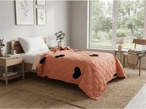 Patura de vara HEARTIX 140x200 cm, portocaliu