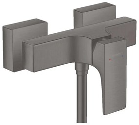Baterie dus Hansgrohe Metropol negru - crom periat