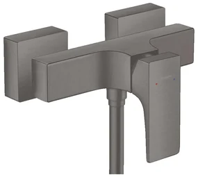 Baterie dus Hansgrohe Metropol negru - crom periat